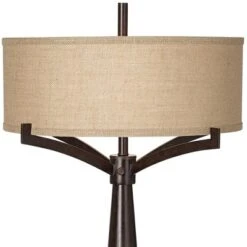 Franklin Iron Works Tremont Modern Mid Century Table Lamps 31 1/2" Tall Set Of 2 Rich Bronze Iron Burlap Fabric Drum Shade For Bedroom Living Room 12 Franklin Iron Works Tremont Modern Mid Century Table Lamps 31 1/2" Tall Set Of 2 Rich Bronze Iron Burlap Fabric Drum Shade For Bedroom Living Room -Home Decor Shop GUEST 0014347d bdea 4ec3 a0eb 25d328af36d0