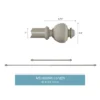 1-Inch Curtain Rod- Decorative Modern Urn Finials & Hardware- For Home Decor In Bedroom, Living Room & Kitchen, 48-84-Inch By Lavish Home (Gray) -Home Decor Shop GUEST 00d0d171 8bb2 4255 a683 bc148e66b05a