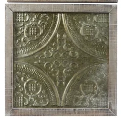 Metal Floral Embossed Wall Decor Set Of 4 Gray - Olivia & May 33 Metal Floral Embossed Wall Decor Set Of 4 Gray - Olivia & May -Home Decor Shop GUEST 01c323a8 a6b4 4bd2 bbee 58028ec400a2