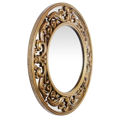 23.5" Victoria Round Wall Mirror - Infinity Instruments 4 23.5" Victoria Round Wall Mirror - Infinity Instruments - Image 2