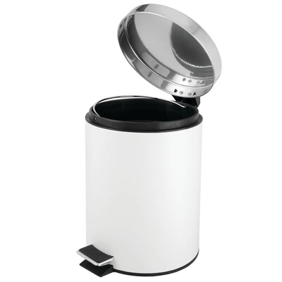 MDesign Round Step Trash Can Garbage Bin, Removable Liner 4 MDesign Round Step Trash Can Garbage Bin, Removable Liner - Image 2