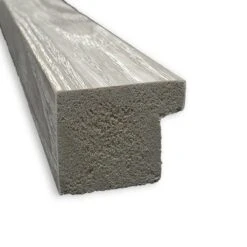 31" X 25" Non-Beveled Dove Square Bathroom Wall Mirror Gray Wash - Amanti Art