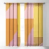 June Journal Shapes In Vintage Modern Pink Single Panel Sheer Window Curtain - Deny Designs -Home Decor Shop GUEST 050425d0 5e86 478a abb0 9dd4a25180ff