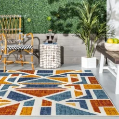 NuLOOM Alexia Contemporary Geometric Indoor/Outdoor Patio Area Rug -Home Decor Shop GUEST 0526ebc3 3766 4f4e 99b2 8c8543734a39