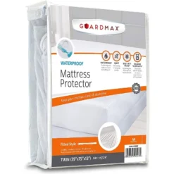 Guardmax Waterproof Fitted Mattress Protector - White -Home Decor Shop GUEST 07b78cdc fa01 4bbe 933e 53dc52b5476a