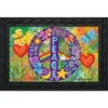 Peace Floral Doormat Everyday Indoor Outdoor 30" X 18" Briarwood Lane -Home Decor Shop GUEST 07b7c7eb eb70 4a9e 9185 329bc47fff84