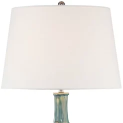 360 Lighting Mid Century Modern Table Lamps 26" High Set Of 2 Ceramic Teal Glaze Handcrafted White Empire Shade For Living Room (Colors May Vary) 11 360 Lighting Mid Century Modern Table Lamps 26" High Set Of 2 Ceramic Teal Glaze Handcrafted White Empire Shade For Living Room (Colors May Vary) -Home Decor Shop GUEST 07e6cd7b f73c 49d4 9be1 669df2303246