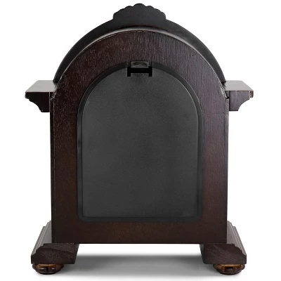 Bedford Clock Collection Chocolate Wood Mantel Clock With Chimes 8 Bedford Clock Collection Chocolate Wood Mantel Clock With Chimes - Image 6