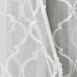 2pk 38"x95" Sheer Avon Trellis Curtain Panels White - Lush Décor 13 2pk 38"x95" Sheer Avon Trellis Curtain Panels White - Lush Décor -Home Decor Shop GUEST 084df317 925e 4168 848d fe8ab375d1ff