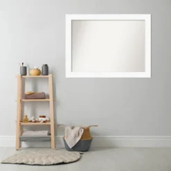 44" X 33" Non-Beveled Cabinet Bathroom Wall Mirror White - Amanti Art 16 44" X 33" Non-Beveled Cabinet Bathroom Wall Mirror White - Amanti Art -Home Decor Shop GUEST 09159426 3589 4d38 aca2 72e137af112c