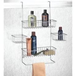 MDesign X-Wide Metal Over Door Bathroom Tub/Shower Caddy Organizer -Home Decor Shop GUEST 09543fb2 117f 4694 ab87 70e4e3918c5a