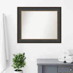34" X 28" Non-Beveled Thomas Black Bronze Bathroom Wall Mirror - Amanti Art 17 34" X 28" Non-Beveled Thomas Black Bronze Bathroom Wall Mirror - Amanti Art -Home Decor Shop GUEST 0a0c7c8e b090 4c96 a9dd 9c76586cc38a