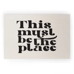 DirtyAngelFace This Must Be The Place Looped Vinyl Welcome Mat - Society6 -Home Decor Shop GUEST 0a21ac8b e4c7 4bf9 b016 033c3026dd92