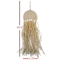 Harmony Arch Hanging Accent Seagrass & Raffia - Foreside Home & Garden -Home Decor Shop GUEST 0bc32b9c 389e 4891 add7 ac8ebc2949b8