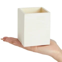 Genie Crafts 3-Pack Unfinished Wood Pencil Holder Cups For Office Supplies, Wooden Pen Organizer For Desk Organization, Classroom, Home, 3x3.5 In -Home Decor Shop GUEST 102b0279 d0aa 4735 b921 120a88b4540c