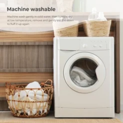 Peace Nest Ultra-Lightweight White Goose Down Feather Bed Blanket With Satin Trim -Home Decor Shop GUEST 10eca5b2 f0f0 465f 8ea0 6fe87a1f62cb