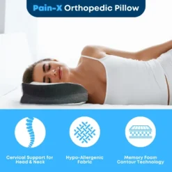 PainX Orthopedic Pillow - Black -Home Decor Shop GUEST 11527347 cd10 4f69 b256 7831b2e3888d