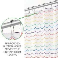 MDesign Fabric Shower Curtain, Medallion Print -Home Decor Shop GUEST 131fdb8e 141b 4284 b4c5 000af32ca736