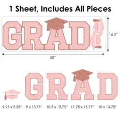 Big Dot Of Happiness Rose Gold Graduation Party Decor - Vinyl Wall Decals - Grad -Home Decor Shop GUEST 134eb731 c2cd 4bea 8e3f be97e3c76b59