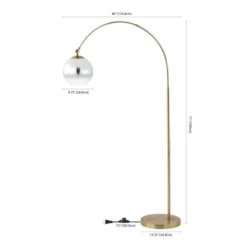 71" Nora Coastal Vintage Iron LED Floor Lamp (Includes LED Light Bulb) - JONATHAN Y -Home Decor Shop GUEST 13efb9e9 fc0d 4158 a2a8 0422c83409ae
