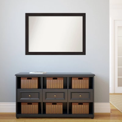 40" X 28" Non-Beveled Furniture Narrow Bathroom Wall Mirror Espresso Brown - Amanti Art 6 40" X 28" Non-Beveled Furniture Narrow Bathroom Wall Mirror Espresso Brown - Amanti Art - Image 4