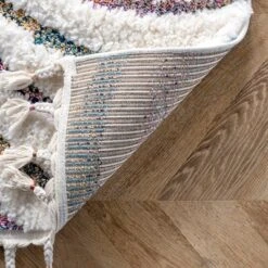 5'3"x7'6" Ina High-Low Waves Tassel Area Rug Beige - NuLOOM -Home Decor Shop GUEST 1670f192 9ba0 48bb abe3 8690624ecebb