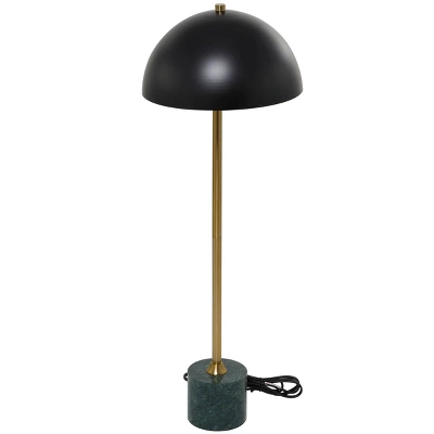28" X 10" Metal Umbrella Style Desk Lamp With Marble Base - Olivia & May 8 28" X 10" Metal Umbrella Style Desk Lamp With Marble Base - Olivia & May - Image 6