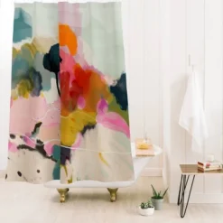 Paysage Abstract Shower Curtain - Deny Designs