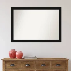 39" X 27" Non-Beveled Avon Black Wall Mirror - Amanti Art -Home Decor Shop GUEST 19481111 a55e 4f43 9605 31c329edc770