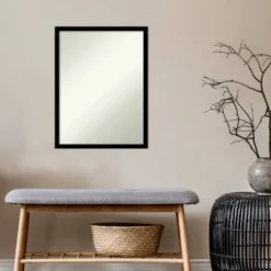 20" X 26" Non-Beveled Jet Black Wall Mirror - Amanti Art 15 20" X 26" Non-Beveled Jet Black Wall Mirror - Amanti Art -Home Decor Shop GUEST 1a691258 d74e 4c03 aa0c f4131d20a680