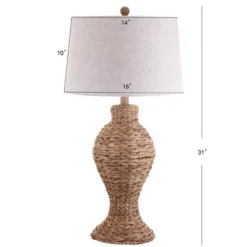 31" Elicia Seagrass Weave Table Lamp (Includes LED Light Bulb) Brown - JONATHAN Y -Home Decor Shop GUEST 1b38599a 45e5 4baa 812c dacda2f6dc5e