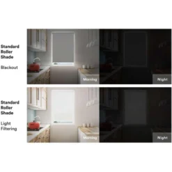 Linen Avenue Cordless Blackout Roller Shade, Dark Gray, Light Gray, And White -Home Decor Shop GUEST 1d007aff 4b68 47ab b2d4 3e2b0a4da4d7