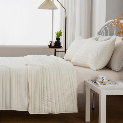 Market & Place Ultra Soft Lightweight Microfiber Quilt Set 3 Market & Place Ultra Soft Lightweight Microfiber Quilt Set