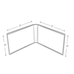 Azar Displays Clear Acrylic Double Photo Holder, Side By Side Dual Frame, Size 7"W X 5"H, 2-Pack -Home Decor Shop GUEST 1f21ff48 66a2 488a a446 606e1b186a30