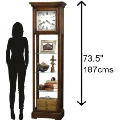 Howard Miller 611148 Howard Miller Le Rose Floor Clock 611148 Hampton Cherry -Home Decor Shop GUEST 1f2eeb15 0e0f 4142 a4a9 e0bc2ef852bd