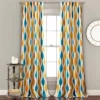 Home Boutique Mid Century Geo Light Filtering Window Curtain Panels Turquoise/Orange 52X84 Set -Home Decor Shop GUEST 1fac4741 3c1f 46aa 807a 453b0628413d