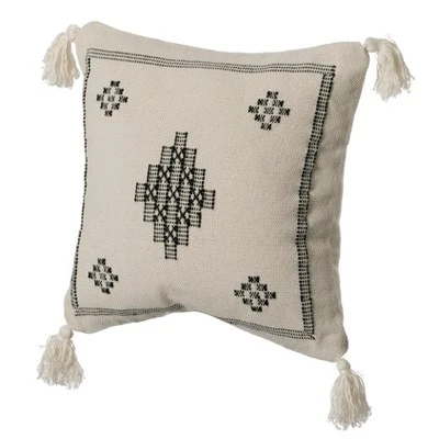 DEERLUX 16" Throw Pillow Cover With Southwest Pattern And Corner Tassels 12 DEERLUX 16" Throw Pillow Cover With Southwest Pattern And Corner Tassels - Image 10