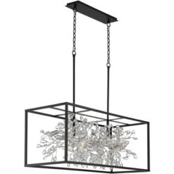 Possini Euro Design Carrine Black Silver Linear Pendant Chandelier 38 1/2" Wide Modern Clear Crystal 8-Light Fixture For Dining Room Kitchen Island 16 Possini Euro Design Carrine Black Silver Linear Pendant Chandelier 38 1/2" Wide Modern Clear Crystal 8-Light Fixture For Dining Room Kitchen Island -Home Decor Shop GUEST 20098fb7 060c 4b63 8ebf 0c0b0dd92a5c