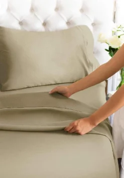 4 Piece 100% Cotton 400 Thread Count Sheet Set - CGK Linens -Home Decor Shop GUEST 20b0f1f6 7da2 453b 8acc 5de1f2cb6468