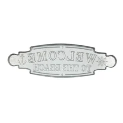 Metal Sign Welcome To The Beach Wall Decor Blue - Olivia & May -Home Decor Shop GUEST 21c92181 3ba1 47fe b88a b7c663928d4c