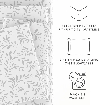 Floral & Paisley Patterns Sheet Set - Extra Soft, Easy Care - Becky Cameron 10 Floral & Paisley Patterns Sheet Set - Extra Soft, Easy Care - Becky Cameron - Image 8