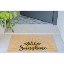 Shiraleah "Hello Sunshine" Rectangle Doormat