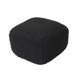 Hollis Knitted Cotton Square Pouf - Christopher Knight Home -Home Decor Shop GUEST 271e3a25 76a5 4911 bf4e 55d3af88ccfa