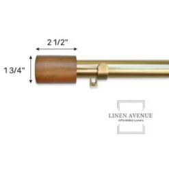 Linen Avenue Wood Cylinder Curtain Rod -Home Decor Shop GUEST 27e97585 c5c3 4862 85b0 f58ff931f9c4