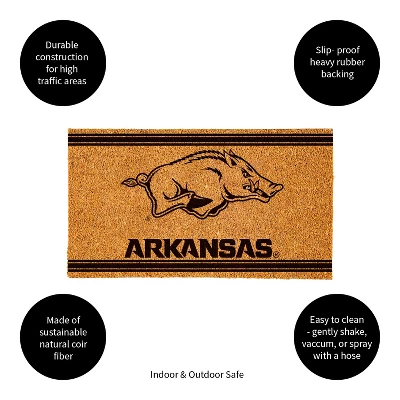 Evergreen University Of Arkansas Logo Turf Mat, Brown- 28 X 16 Inches Indoor Outdoor Doormat 5 Evergreen University Of Arkansas Logo Turf Mat, Brown- 28 X 16 Inches Indoor Outdoor Doormat - Image 3