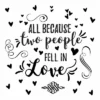 All Because Two People Fell In Love Peel And Stick Wall Decal - RoomMates -Home Decor Shop GUEST 2a422d5d 1cc9 4510 8088 ede38bb7ebad