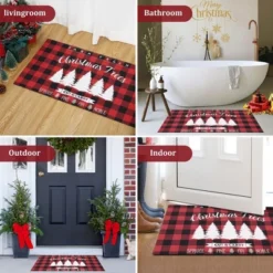 Trinity Plaid White Christmas Tree Non-Slip Decorative Doormat 10 Trinity Plaid White Christmas Tree Non-Slip Decorative Doormat -Home Decor Shop GUEST 2a4430b2 1159 4157 867f e16a184dce6a