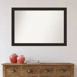 40" X 28" Non-Beveled Furniture Narrow Bathroom Wall Mirror Espresso Brown - Amanti Art 14 40" X 28" Non-Beveled Furniture Narrow Bathroom Wall Mirror Espresso Brown - Amanti Art -Home Decor Shop GUEST 2ada12ab bcb8 4b91 8691 657e69b91578