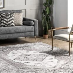 NuLOOM Gladys Machine Washable Vintage Medallion Area Rug -Home Decor Shop GUEST 2b4a7af2 a228 4370 bf9b 112a24c4964b