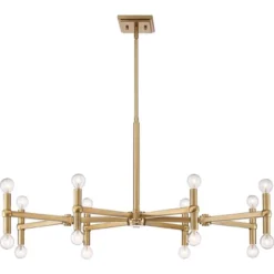 Possini Euro Design Marya Satin Brass Chandelier 37" Wide Modern 24-Light Fixture For Dining Room House Foyer Kitchen Island Entryway Bedroom Home -Home Decor Shop GUEST 2c1c58fd e03f 4b05 a858 20a976417b18